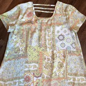 π¨Sale on Closetπ¨Sheer Dress Top with Open Back